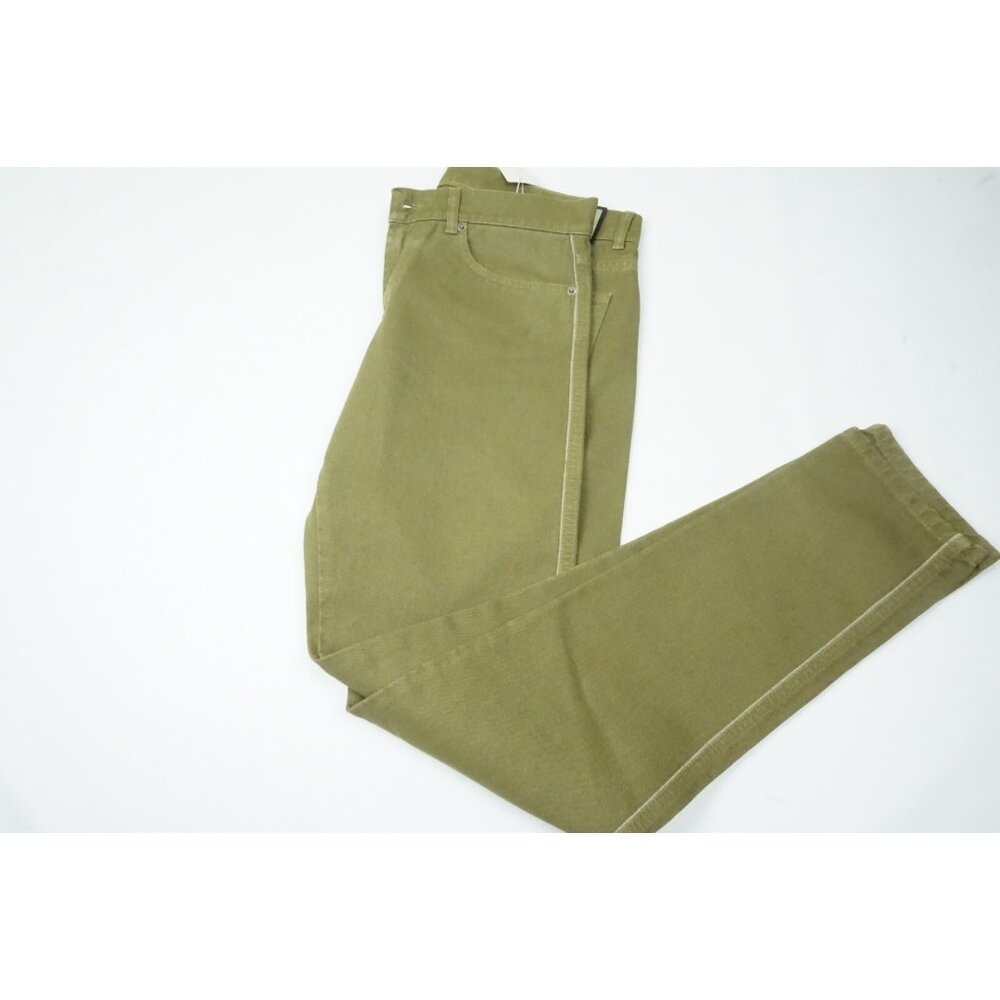 Eidos Fancy Stampa Denim PPT Canvas Olive Green Jeans Sz 32 Brand New